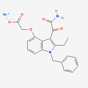 molecular formula C21H19N2NaO5 B1682185 Varespladib Sodium CAS No. 172733-42-5
