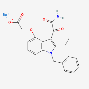 molecular formula C21H19N2NaO5 B1682185 Varespladib sodium CAS No. 172733-42-5