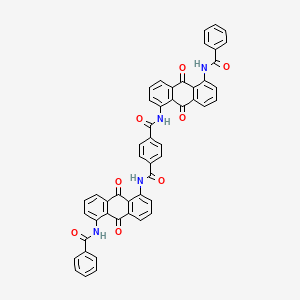 molecular formula C50H30N4O8 B1682197 1,4-Benzenedicarboxamide, N,N'-bis[5-(benzoylamino)-9,10-dihydro-9,10-dioxo-1-anthracenyl]- CAS No. 6417-50-1