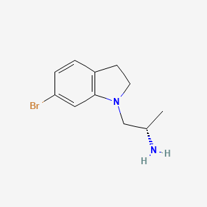 molecular formula C11H15BrN2 B1682203 (2S)-1-(6-bromo-2,3-dihydroindol-1-yl)propan-2-amine CAS No. 259857-99-3