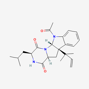 molecular formula C24H31N3O3 B1682208 Verrucofortine CAS No. 113706-21-1