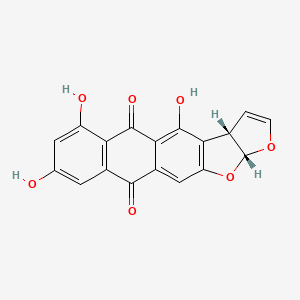 molecular formula C18H10O7 B1682209 4,6,8-Trihydroxy-3a,12a-dihydroanthra[2,3-b]furo[3,2-d]furan-5,10-dione CAS No. 6807-96-1