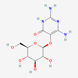 molecular formula C10H16N4O7 B1682213 Glucopyranoside, divicine-5, beta-D- CAS No. 152-93-2