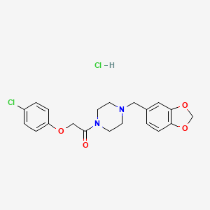 molecular formula C20H22Cl2N2O4 B1682218 Fipexide hydrochloride CAS No. 34161-23-4