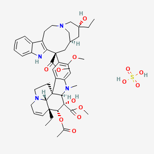 molecular formula C46H60N4O13S B1682222 Vinrosidine sulfate CAS No. 18556-44-0