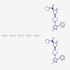 molecular formula C44H65Br5N12O2S2 B1682224 Teneligliptin hydrobromide anhydrous CAS No. 906093-29-6