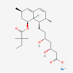 molecular formula C25H39NaO6 B1682225 Tenivastatin sodium CAS No. 101314-97-0