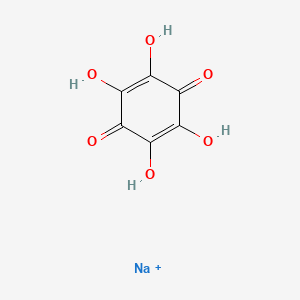 molecular formula C6H2Na2O6 B1682236 2,5-Cyclohexadiene-1,4-dione, 2,3,5,6-tetrahydroxy-, disodium salt CAS No. 1887-02-1