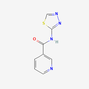molecular formula C8H6N4OS B1682239 N-(1,3,4-thiadiazol-2-yl)pyridine-3-carboxamide CAS No. 51987-99-6
