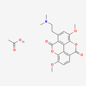 molecular formula C20H20ClNO6 B1682242 Thaspine, acetate CAS No. 74578-01-1