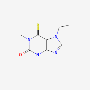 molecular formula C9H12N4OS B1682250 Theophylline, 7-ethyl-6-thio- CAS No. 92985-74-5
