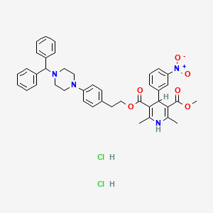 B1682268 Watanidipine dihydrochloride CAS No. 133743-71-2
