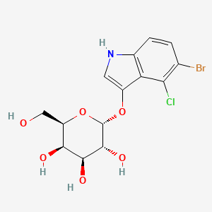 molecular formula C14H15BrClNO6 B1682281 5-Bromo-4-chloro-3-indolyl-alpha-D-galactopyranoside CAS No. 107021-38-5
