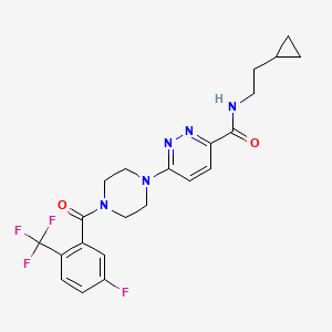 molecular formula C22H23F4N5O2 B1682291 XEN103 CAS No. 840489-44-3