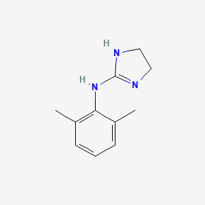 molecular formula C11H15N3 B1682301 n-(2,6-dimethylphenyl)-4,5-dihydro-1h-imidazol-2-amine CAS No. 4859-06-7