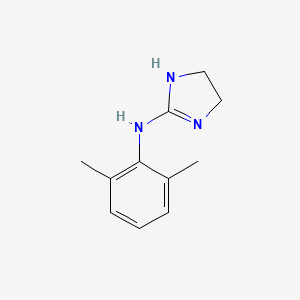 molecular formula C11H15N3 B1682301 1H-Imidazol-2-amine, N-(2,6-dimethylphenyl)-4,5-dihydro- CAS No. 4859-06-7