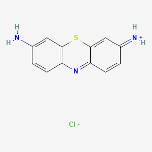 molecular formula C12H10ClN3S B1682319 Thionine CAS No. 581-64-6