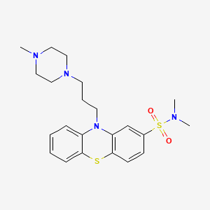 molecular formula C22H30N4O2S2 B1682326 Thioproperazine CAS No. 316-81-4