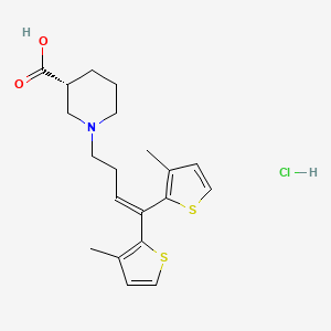 molecular formula C20H26ClNO2S2 B1682331 Tiagabine Hydrochloride CAS No. 145821-59-6