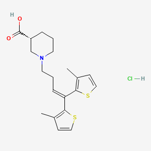 molecular formula C20H26ClNO2S2 B1682331 Tiagabine hydrochloride CAS No. 145821-59-6