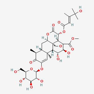 molecular formula C34H46O17 B1682346 Yadanzioside C CAS No. 95258-16-5