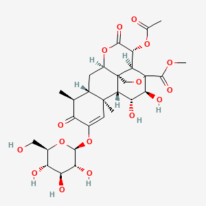 molecular formula C29H38O16 B1682348 Yadanzioside F CAS No. 95258-11-0
