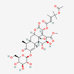 molecular formula C36H48O18 B1682349 Yadanzioside G CAS No. 95258-17-6