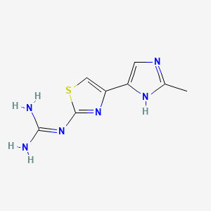 molecular formula C8H10N6S B1682367 Zaltidine CAS No. 85604-00-8