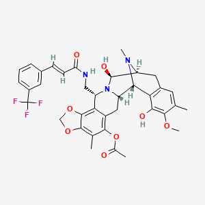 molecular formula C37H38F3N3O8 B1682370 Zalypsis CAS No. 308359-57-1