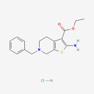 molecular formula C17H21ClN2O2S B1682381 Tinoridine hydrochloride CAS No. 25913-34-2