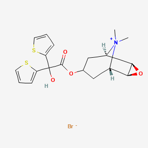 molecular formula C19H22BrNO4S2 B1682382 Tiotropium bromide CAS No. 136310-93-5
