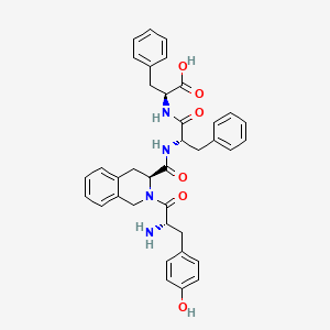 molecular formula C37H38N4O6 B1682383 酪氨酰-1,2,3,4-四氢-3-异喹啉甲酰基-苯丙氨酰-苯丙氨酸 CAS No. 146369-65-5