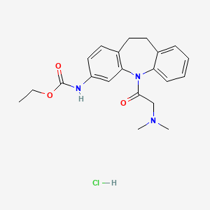 molecular formula C21H26ClN3O3 B1682384 Tiracizine hydrochloride CAS No. 78816-67-8