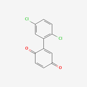 molecular formula C12H6Cl2O2 B1682443 2-(2,5-Dichlorophenyl)cyclohexa-2,5-diene-1,4-dione CAS No. 79756-69-7