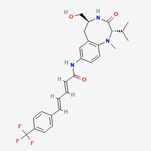 molecular formula C27H30F3N3O3 B1682446 alpha-APP Modulator CAS No. 497259-23-1