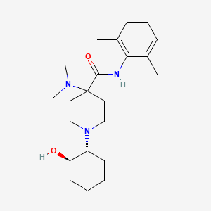 molecular formula C22H35N3O2 B1682454 Transcainide CAS No. 88296-62-2