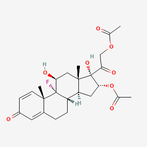 molecular formula C25H32FO8 B1682460 三醋酸曲安奈德 CAS No. 67-78-7