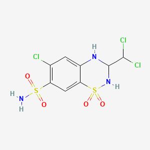 molecular formula C8H8Cl3N3O4S2 B1682463 Trichlormethiazide CAS No. 133-67-5