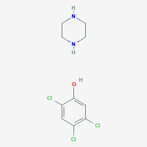 molecular formula C16H16Cl6N2O2 B1682464 Piperazine;2,4,5-trichlorophenol CAS No. 5714-82-9