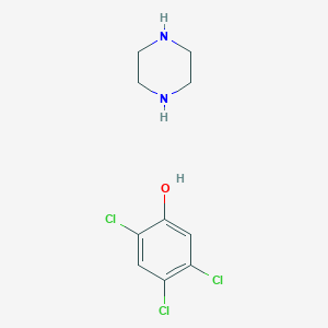 molecular formula C10H11Cl3N2O2 B1682464 Piperazine;2,4,5-trichlorophenol CAS No. 5714-82-9