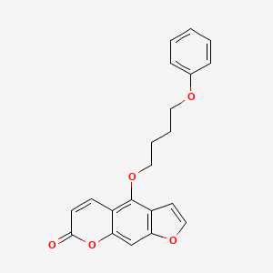 molecular formula C21H18O5 B1682466 5-(4-Phenoxybutoxy)psoralen CAS No. 870653-45-5