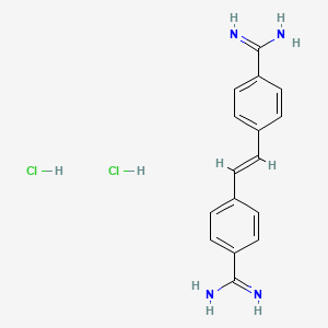 molecular formula C16H18Cl2N4 B1682486 Stilbamidine dihydrochloride CAS No. 6935-63-3