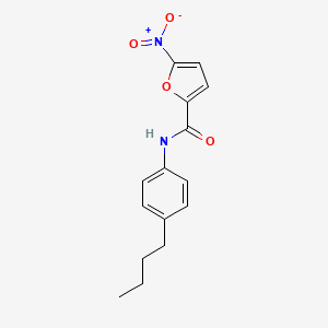 molecular formula C15H16N2O4 B1682489 N-(4-butylphenyl)-5-nitrofuran-2-carboxamide CAS No. 346691-38-1