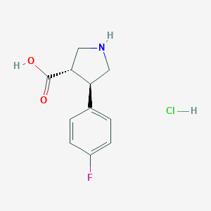 Trans-4-(4-Fluorophenyl)pyrrolidine-3-carboxylic acid hydrochloride