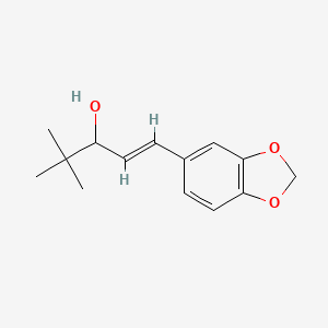 molecular formula C14H18O3 B1682491 Stiripentol CAS No. 49763-96-4