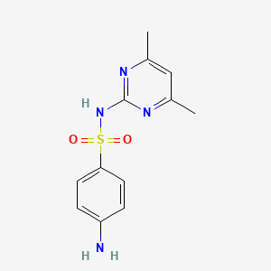 molecular formula C12H14N4O2S B1682506 Sulfamethazine CAS No. 57-68-1