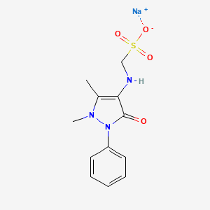 molecular formula C12H15N3NaO4S B1682509 Sulfamidopyrine sodium CAS No. 129-89-5