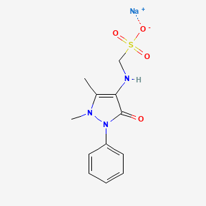 molecular formula C12H14N3NaO4S B1682509 Sulfamidopyrine sodium CAS No. 129-89-5