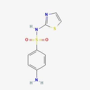 molecular formula C9H9N3O2S2 B1682510 Sulfathiazole CAS No. 72-14-0