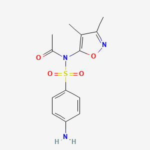 molecular formula C13H15N3O4S B1682511 Sulfisoxazole Acetyl CAS No. 80-74-0